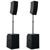 2x Studiomaster CORE151 Enceinte colonne active Bluetooth 4400W